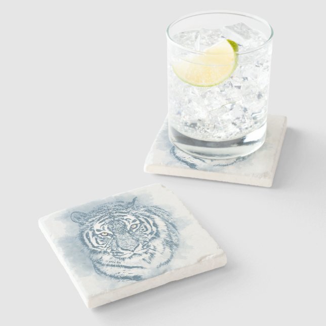 Dessous-de-verre En Pierre tigre (Côté)