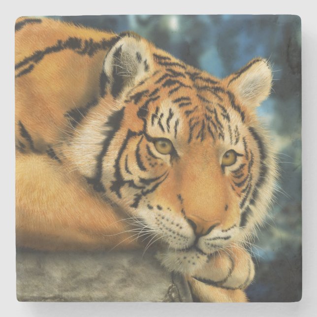 Dessous-de-verre En Pierre Tigre (Devant)