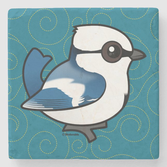 Dessous-de-verre En Pierre Tit Azure Birdorable (Devant)