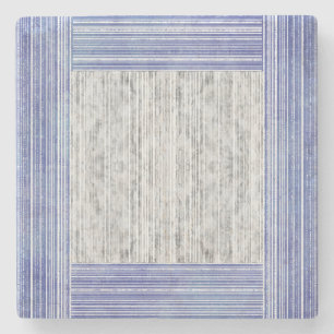 Dessous-de-verre En Pierre Tons de marbre gris et Motif à rayures