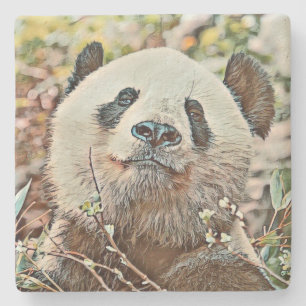 Dessous-de-verre En Pierre toony panda