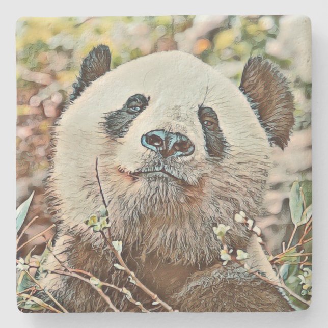 Dessous-de-verre En Pierre toony panda (Devant)