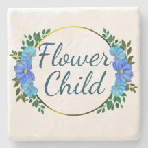 Toujours une Fleur Enfant bleu botanique floral
