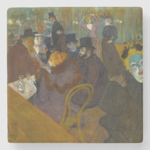 Dessous-de-verre En Pierre Toulouse-Lautrec - Au Rouge