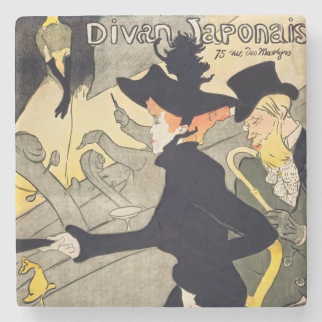Dessous-de-verre En Pierre Toulouse-Lautrec - Divan Japonais (Devant)