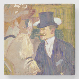 Dessous-de-verre En Pierre Toulouse-Lautrec - L'Anglais à la Rouge