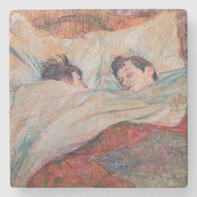 Dessous-de-verre En Pierre Toulouse-Lautrec - Le Lit (Devant)