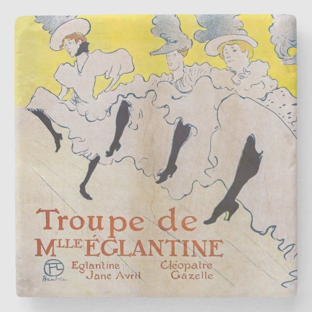 Dessous-de-verre En Pierre Toulouse-Lautrec - Troupe de Mlle Eglantine (Devant)