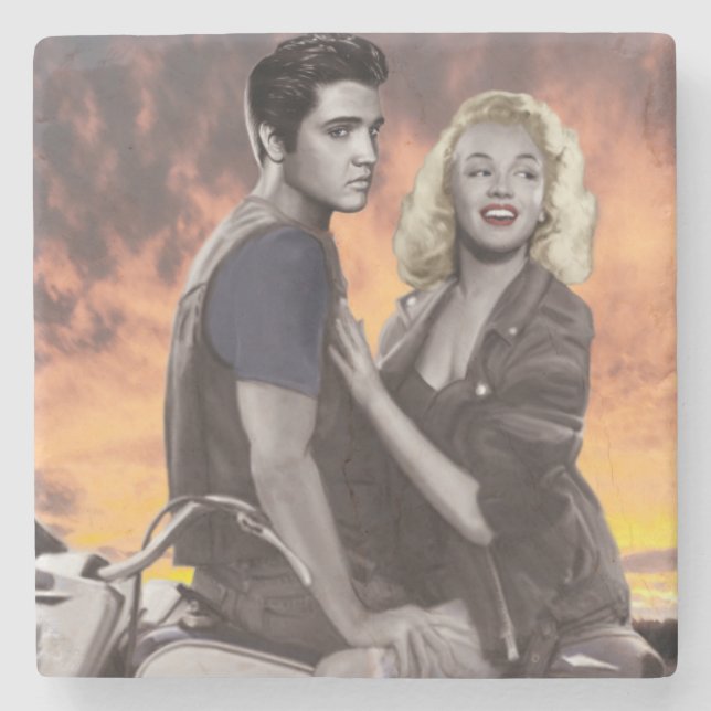 Dessous-de-verre En Pierre Tour de coucher du soleil (Devant)