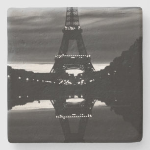 Dessous-de-verre En Pierre Tour Eiffel réflexion Vintage France Paris