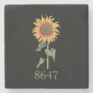 Dessous-de-verre En Pierre Tournesol 8647 86 47 Floral Bohème Anti Trump Subt
