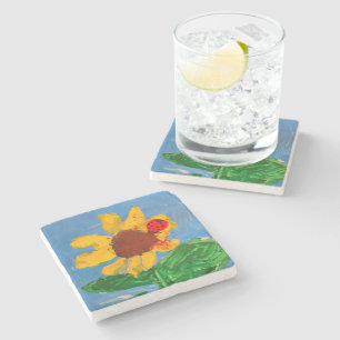 Dessous-de-verre En Pierre Tournesol "Art by Kids"