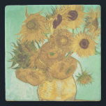 Dessous-de-verre En Pierre Tournesols de Vincent van Gogh |, 1888<br><div class="desc">Nombre de collection d'image :  BAL20294 tournesols,  1888 (huile sur la toile). Gogh,  huiles de fourgon de Vincent 1853-90) (sur la toile. Neue Pinakothek,  Munich,  Allemagne.  1888</div>