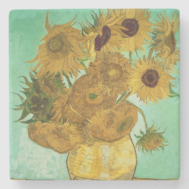Dessous-de-verre En Pierre Tournesols de Vincent van Gogh |, 1888 (Devant)