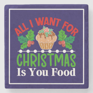 Dessous-de-verre En Pierre Tout ce que je veux pour Noël c'est vous Food-8354