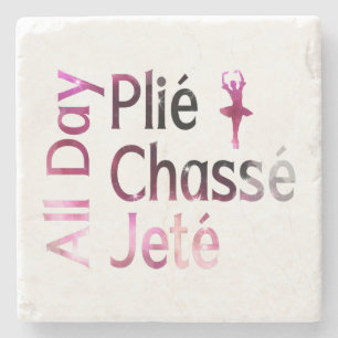 Dessous-de-verre En Pierre Toute la journée Plie, Chasse, Jete ~ Design de ba