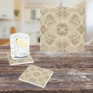 Dessous-de-verre En Pierre Traditions florales du chalet