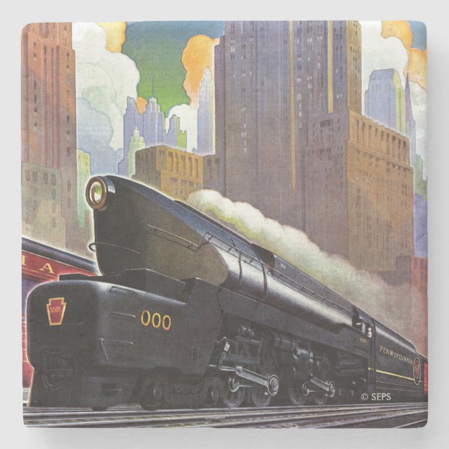 Dessous-de-verre En Pierre Train de Pennsylvanie par Unknown (Devant)