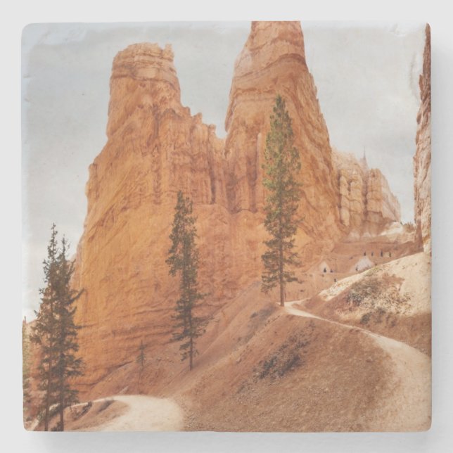 Dessous-de-verre En Pierre Traînée de boucle de Navajo, canyon de Bryce (Devant)