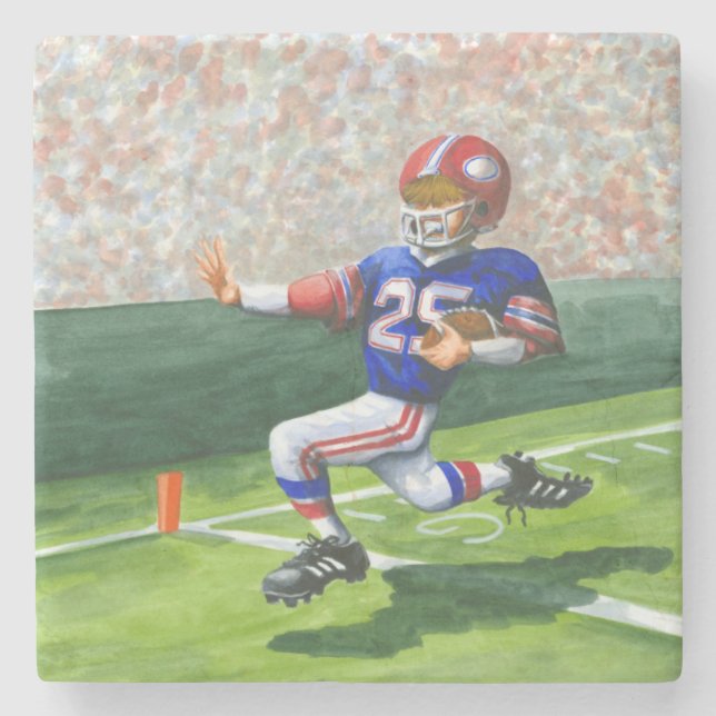 Dessous-de-verre En Pierre Traverser la ligne d'objectif pour une touche (Devant)