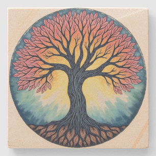 Dessous-de-verre En Pierre Tree of Life