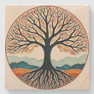 Dessous-de-verre En Pierre Tree of Life