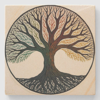 Dessous-de-verre En Pierre Tree of Life