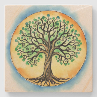 Dessous-de-verre En Pierre Tree of Life