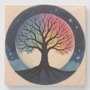 Dessous-de-verre En Pierre Tree of Life