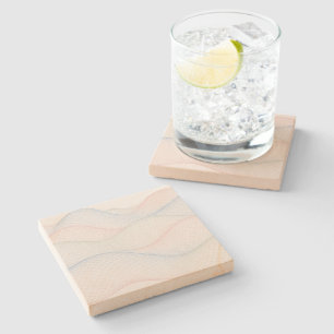 Dessous-de-verre En Pierre Treillis pastel en maille ondulée