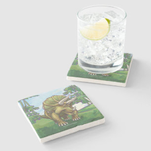 Dessous-de-verre En Pierre Triceratops Cadeaux & Accessoires
