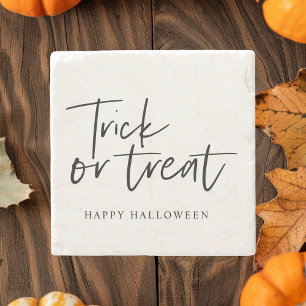 Dessous-de-verre En Pierre Trick and treat Happy Halloween