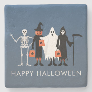 Dessous-de-verre En Pierre Trick or Treaters Halloween