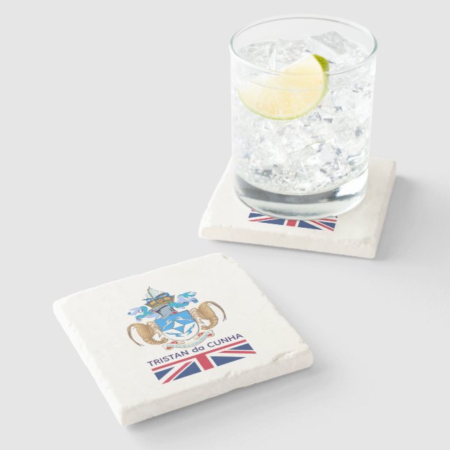 Dessous-de-verre En Pierre Tristan da Cunha (Côté)