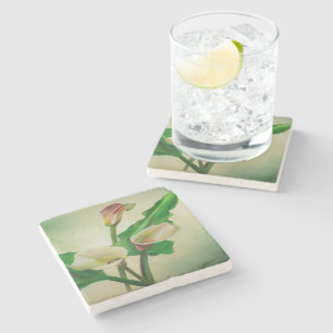 Dessous-de-verre En Pierre Trois Lys Calla Étonnant Botanique Acrylique