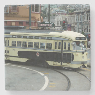 Dessous-de-verre En Pierre Trolley de San Francisco
