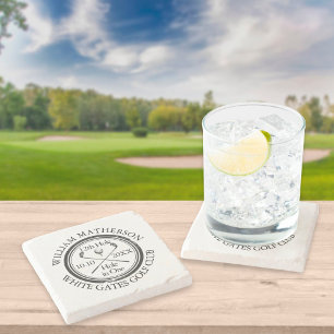 Dessous-de-verre En Pierre Trou en un de golf personnalisé