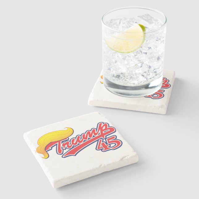 Dessous-de-verre En Pierre Trump 45 (Côté)