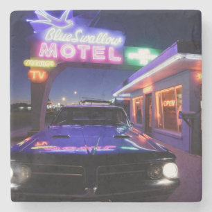 Dessous-de-verre En Pierre Tucumcari, Nouveau Mexique, Etats-Unis. Itinérair