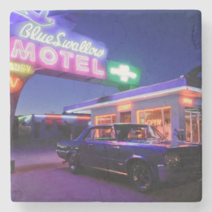 Dessous-de-verre En Pierre Tucumcari, Nouveau Mexique, Etats-Unis. Itinéraire