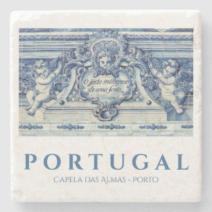 Dessous-de-verre En Pierre Tuiles murales portugaises bleues et blanches avec
