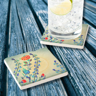 Dessous-de-verre En Pierre Tulipes d'oeillets vintages Monogrammes