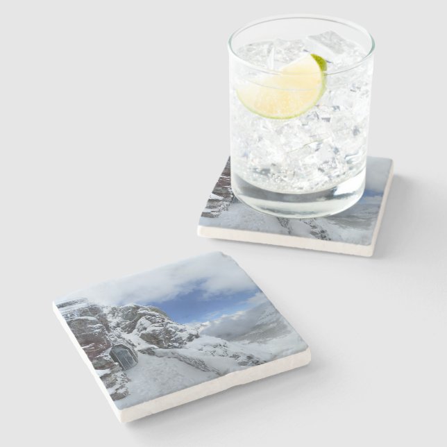 Dessous-de-verre En Pierre Tunnel du Ptarmigan Pass Parc national des Glacier (Côté)