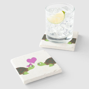 Dessous-de-verre En Pierre Turtle Love