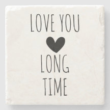 Typographie Love You Long Time Cœur