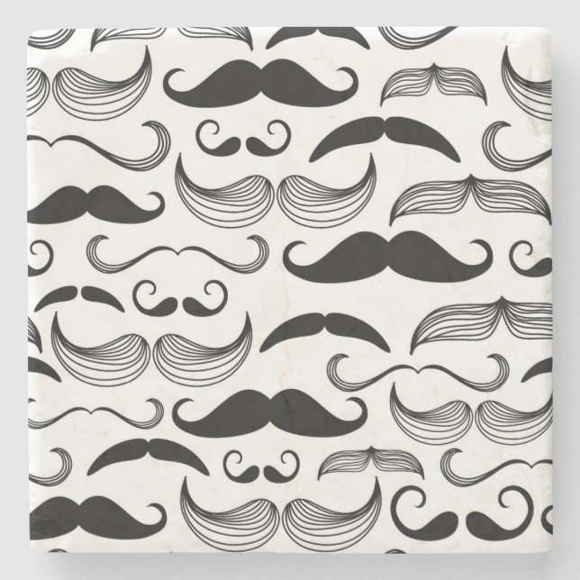 Dessous-de-verre En Pierre Un club des messieurs. Motif 2 de moustache (Devant)