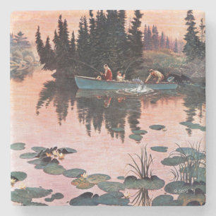 Dessous-de-verre En Pierre Un crochet fin par John Clymer