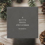 Dessous-de-verre En Pierre "Un joyeux petit Noël noir et blanc<br><div class="desc">"Ajoutez une touche d'élégance à votre décor de vacances avec ce Dessous de verre en pierre minimaliste noir et blanc de Noël A Merry Little. Avec un design noir et blanc simple mais élégant, ce dessous de verre est parfait pour des espaces modernes et minimalistes. Idéal pour les réunions de...</div>