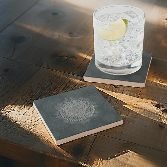 Dessous-de-verre En Pierre Une initiation du cercle bleu de masse (Créateur téléchargé)