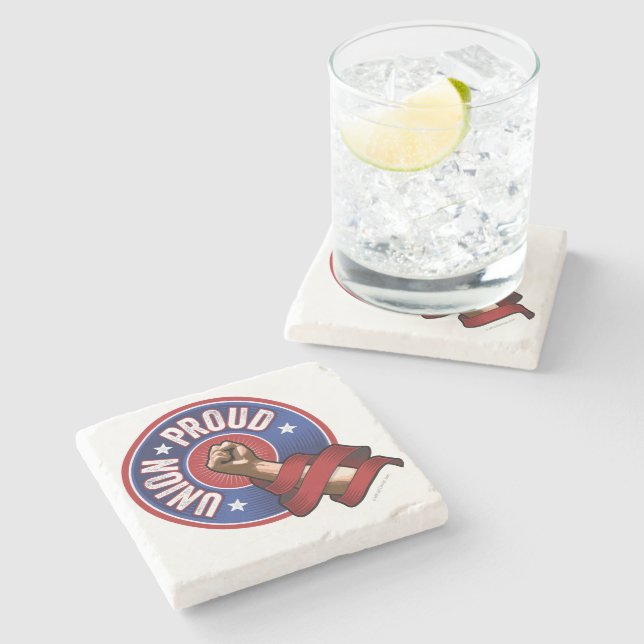 Dessous-de-verre En Pierre Union Fière (Côté)